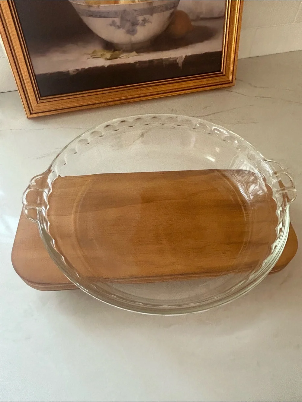 Vintage PYREX #229 Clear Glass Flavor Saver Pie Plate Corning NY USA